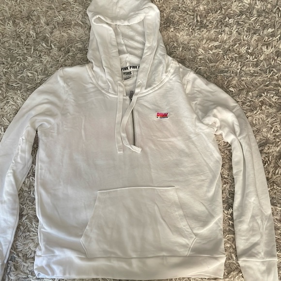 Tops - Pink quarter zip sweatshirt